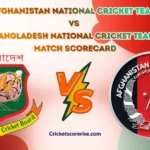 Afghanistan National Cricket Team Vs Bangladesh National Cricket Team Match Scorecard