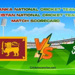 sri lanka national cricket team vs pakistan national cricket team match scorecard
