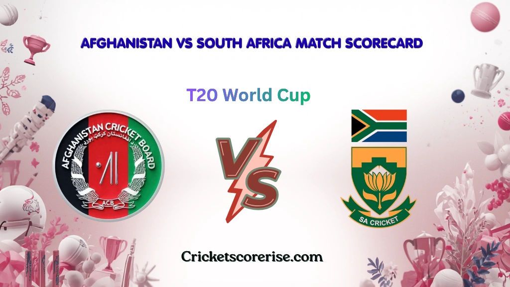 Afghanistan National Cricket Team Vs South Africa National Cricket Team Match Scorecard
