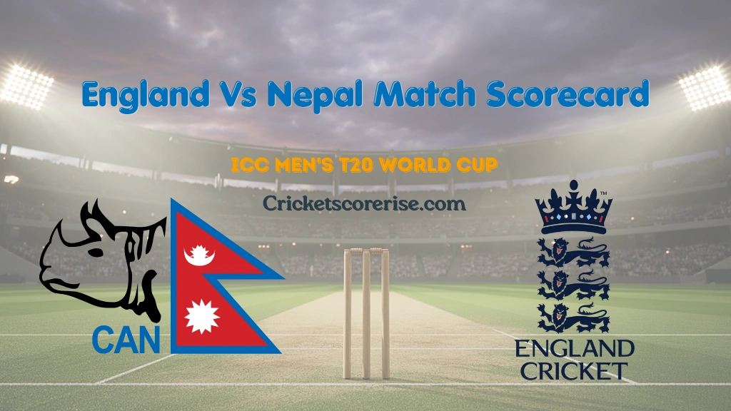 England Cricket Team Vs Nepal National Cricket Team Match Scorecard