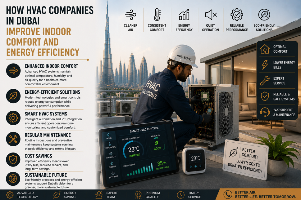 How HVAC Companies in Dubai Improve Indoor Comfort and Energy Efficiency