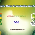 south africa national cricket team vs australian men’s cricket team match scorecard